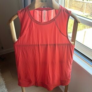 Lululemon tank with mesh back Coral 10